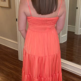 PINCH CORAL TIERED DRESS 5.13