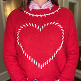 HEART STITCHED SWEATER 12.22