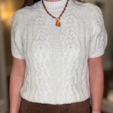 BLUE IVY CABLE KNIT S/SLV SWEATER 8.4