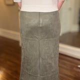 MIOU MUSE SUEDE STRAIGHT SKIRT 8.7
