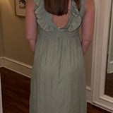 HEM AND THREAD SAGE MIDI DRESS 2.16