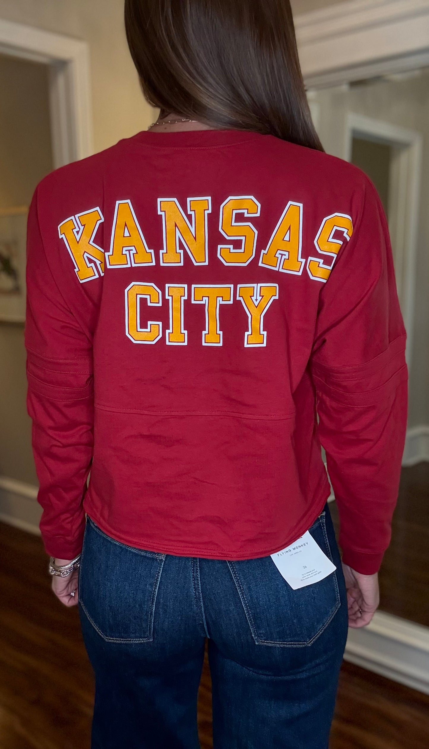 LONG SLEEVE CROPPED KC TOP 9.18