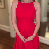 PINCH RED HALTER DRESS 5.13