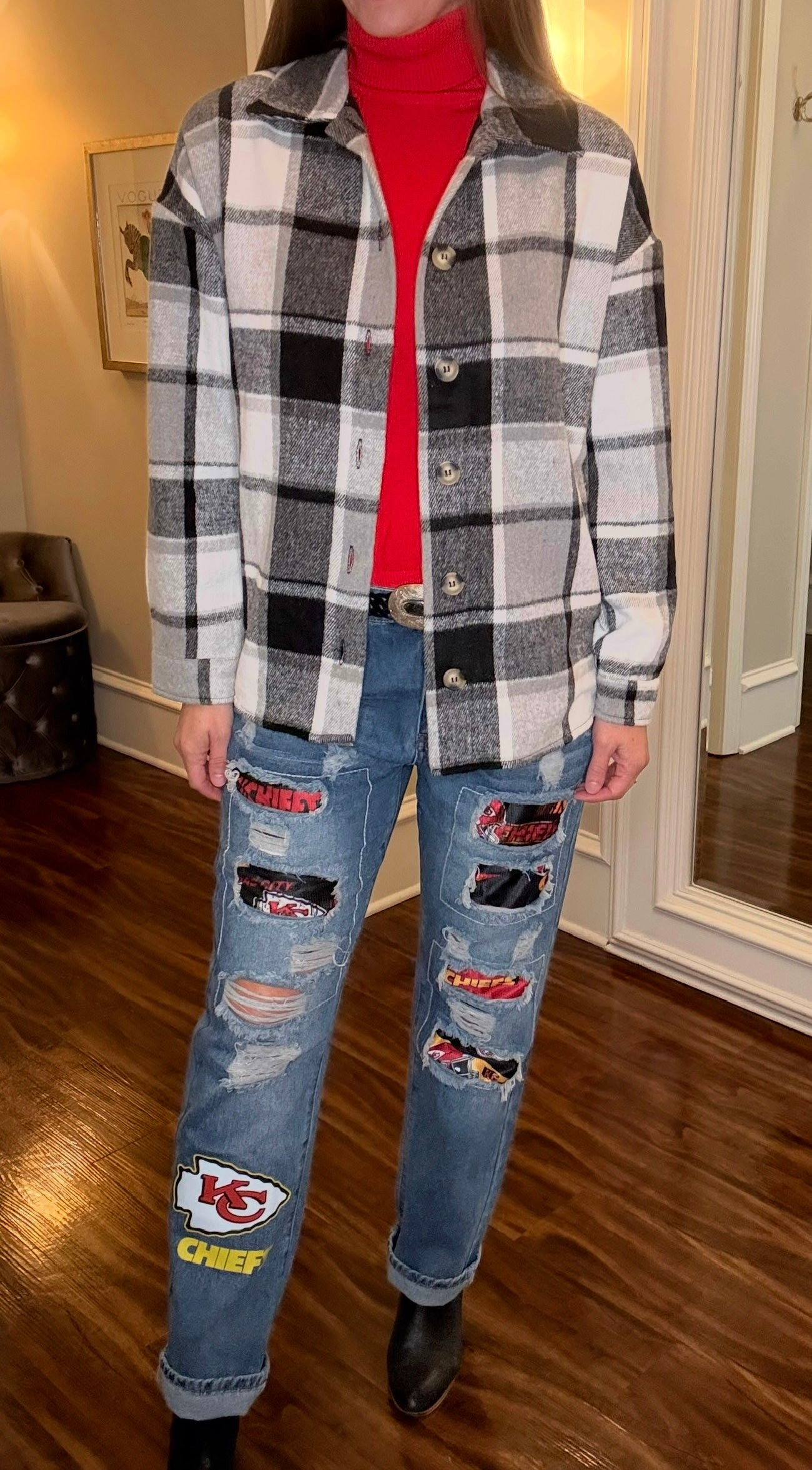 CHIEFS STRAIGHT LEG JEANS 9.22