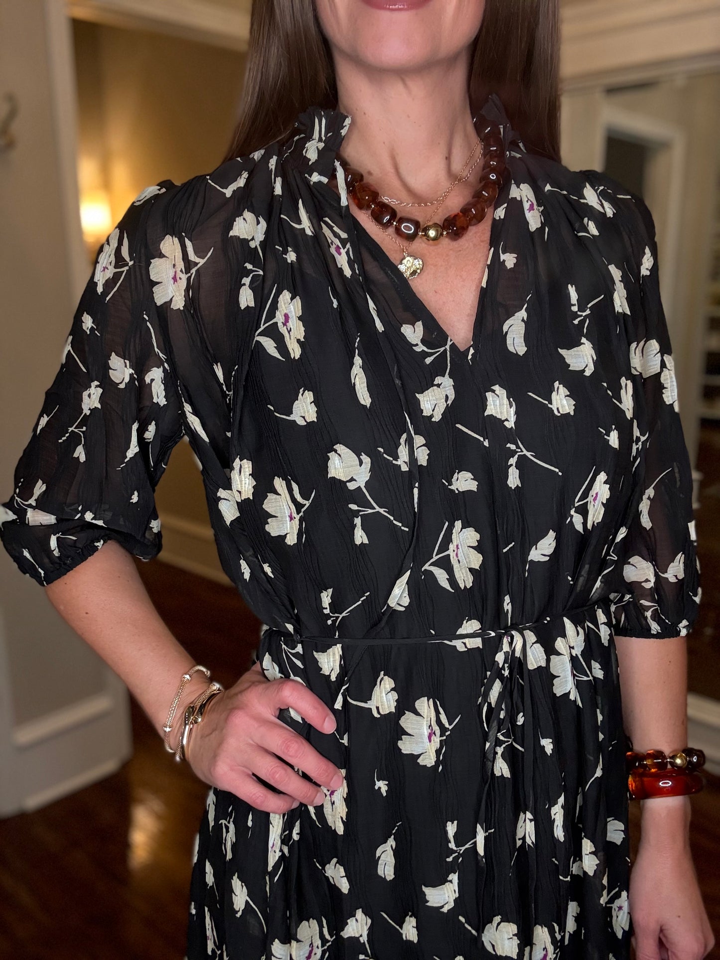 LUCY PARIS DENA FLORAL DRESS 9.5