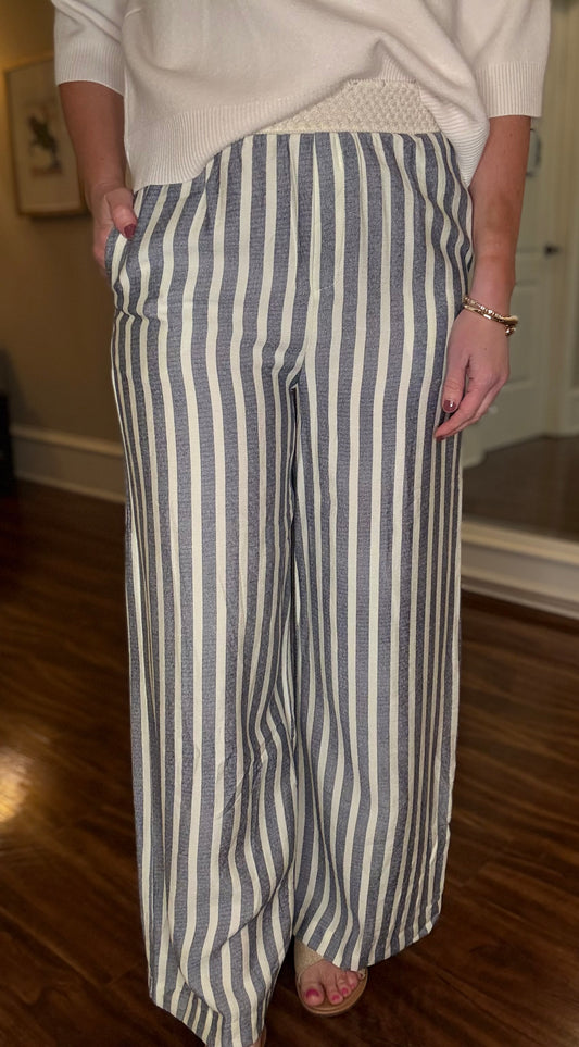 CHAMBRAY STRIPED PANT 1.9