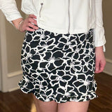 MULTIPLES RUFFLE HEM SKORT BLACK 1.29