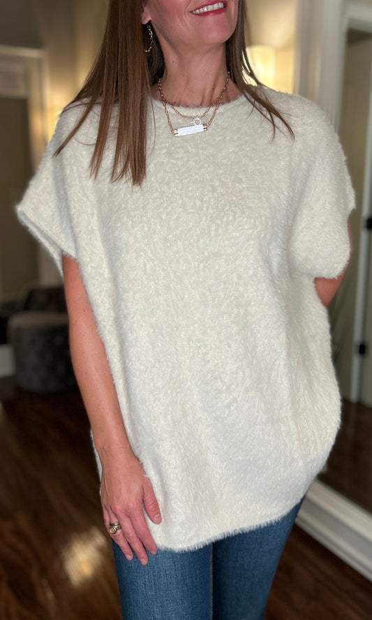 MOLLY BRACKEN BEIGE OVERSIZE SLOUCHY SWEATER 8.20