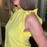 THML YELLOW RUFFLE TOP 4.1