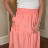 VELVET HEART PAULINE TIERED POPLIN SKIRT 4.17