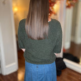 LOOK MODE FLUFFY V-NECK SWEATER 10.9