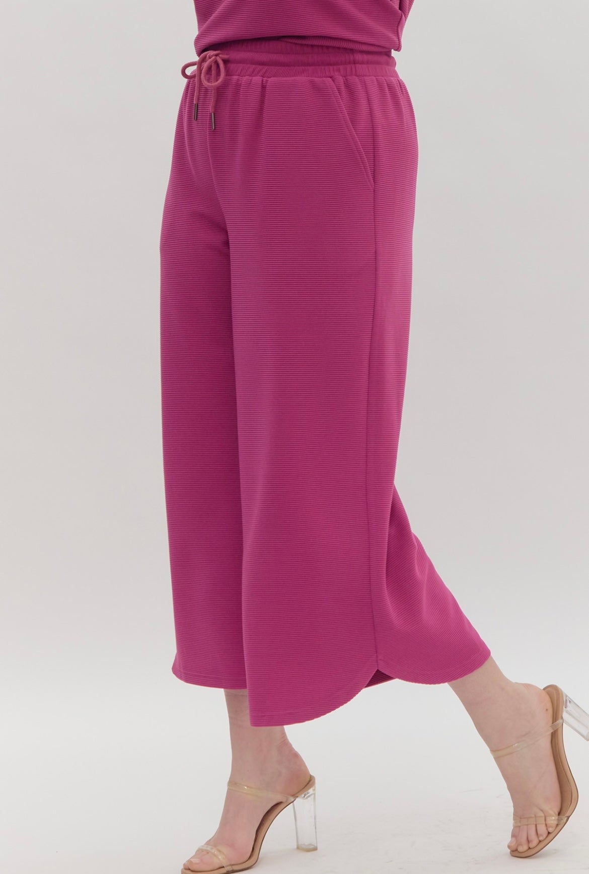 ENTRO MAGENTA CROP PANT 2.5