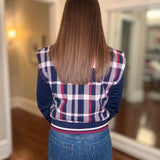 THML PLAID KNIT SWEATER 8.19