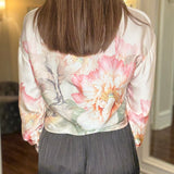 PEONY PRINT TIE TOP 1.29