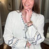 DYLAN ISABELLE TUNIC W/EMBROIDERY 3.27