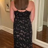 B&Y ATHENA MAXI DRESS BLACK FLORAL