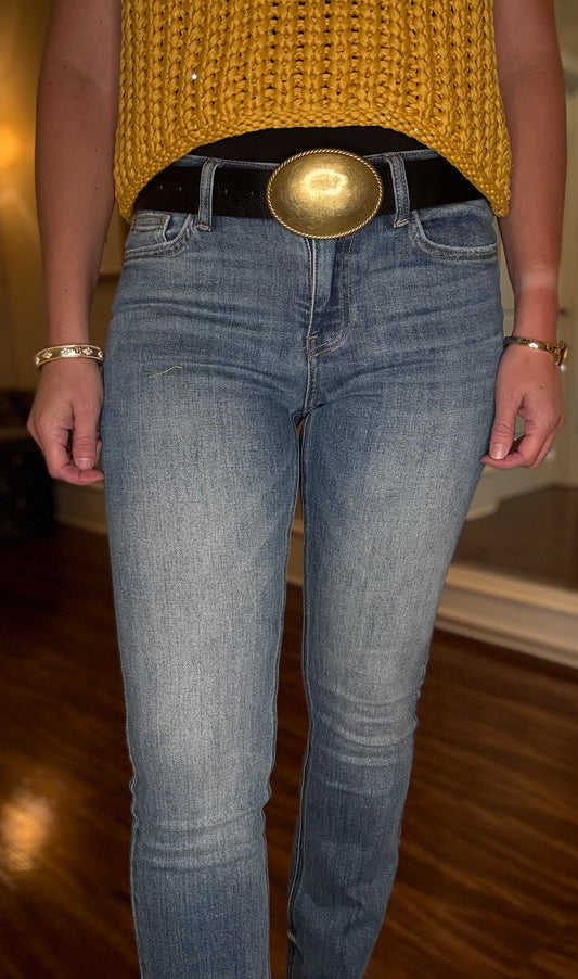 BAYEAS MID RISE BOOTCUT DENIM 9.30