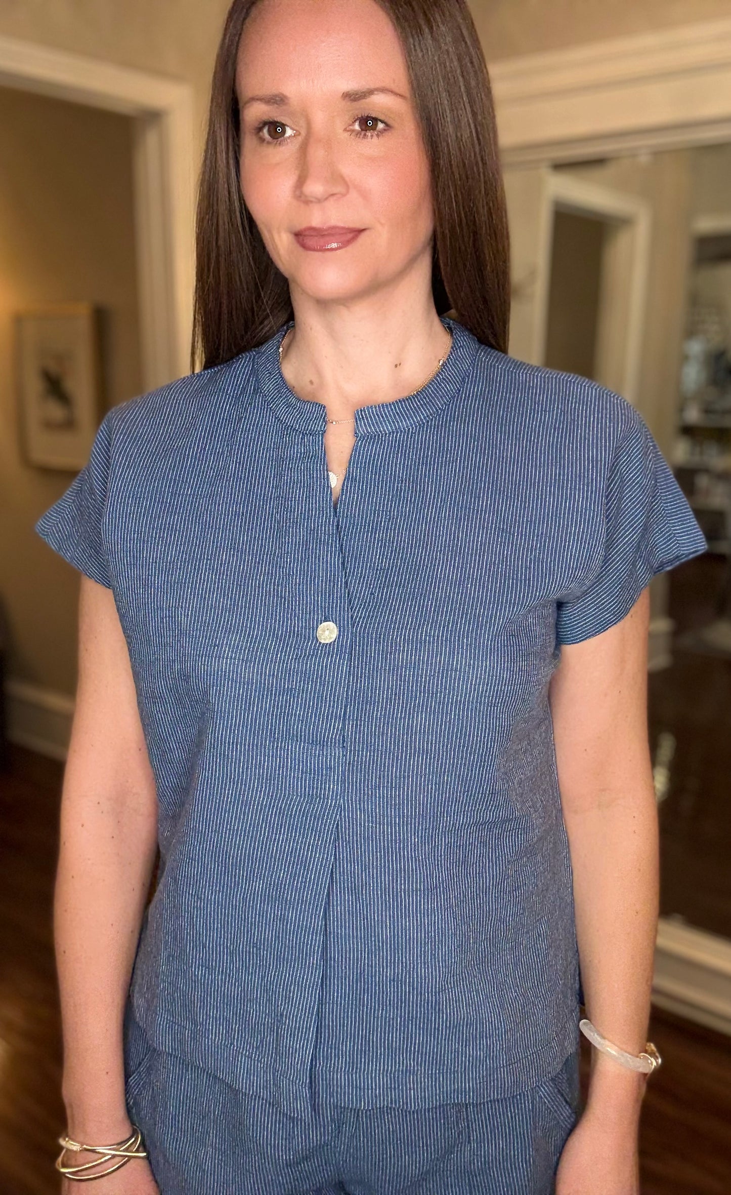 IVY JANE POPOVER STRIPE TOP 1.30