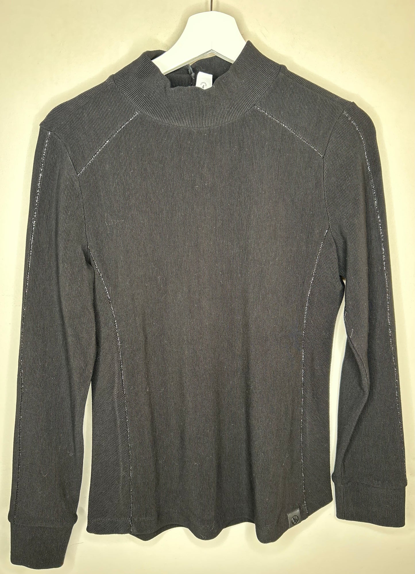 DOLCEZZA RIBBED MOCK NECK SHIRT FINAL SALE