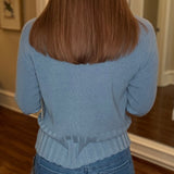 MULTIPLES 3/4 SLEEVE DROP SHOULDER CARDIGAN (multiple colors) 12.17