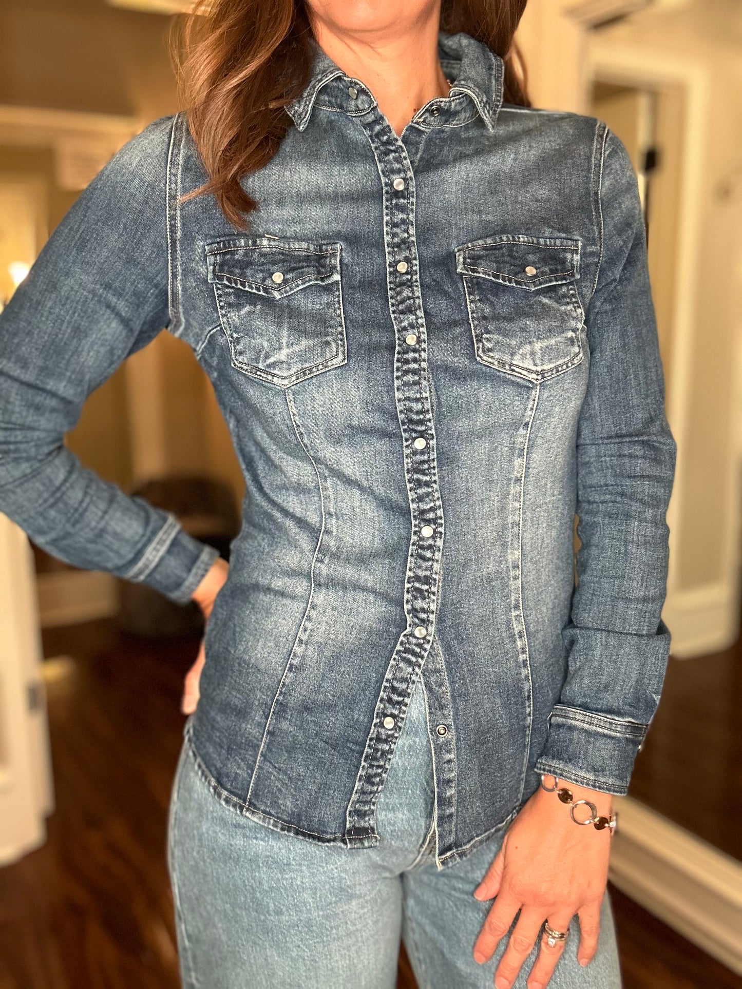 VENTI6 STRETCH DENIM SHIRT 9.19