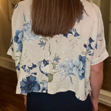 MILIO MILANO GARDENIA LINEN CROP TOP 2.23