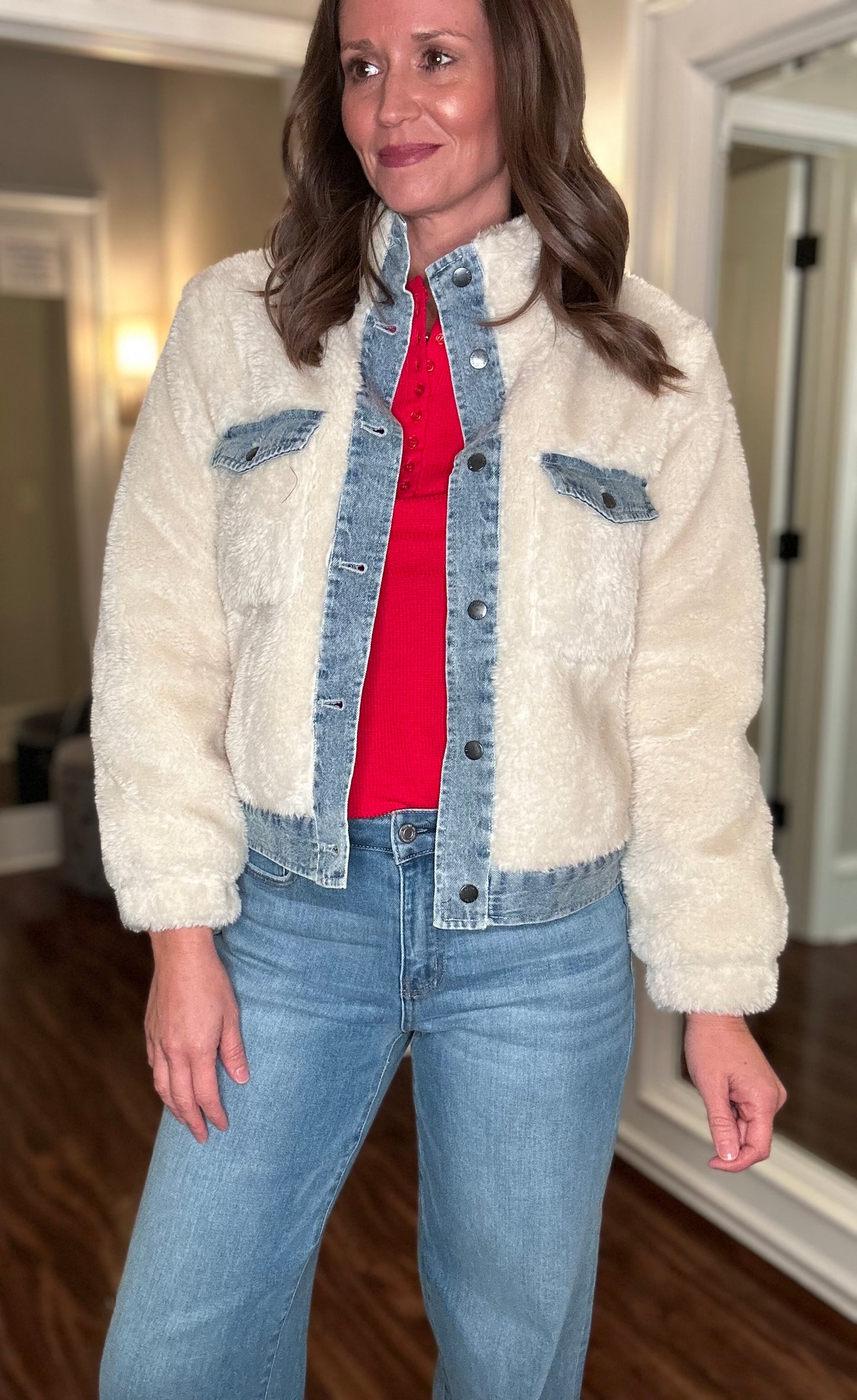 DYLAN SHEARLING JACKET WITH DENIM 10.2