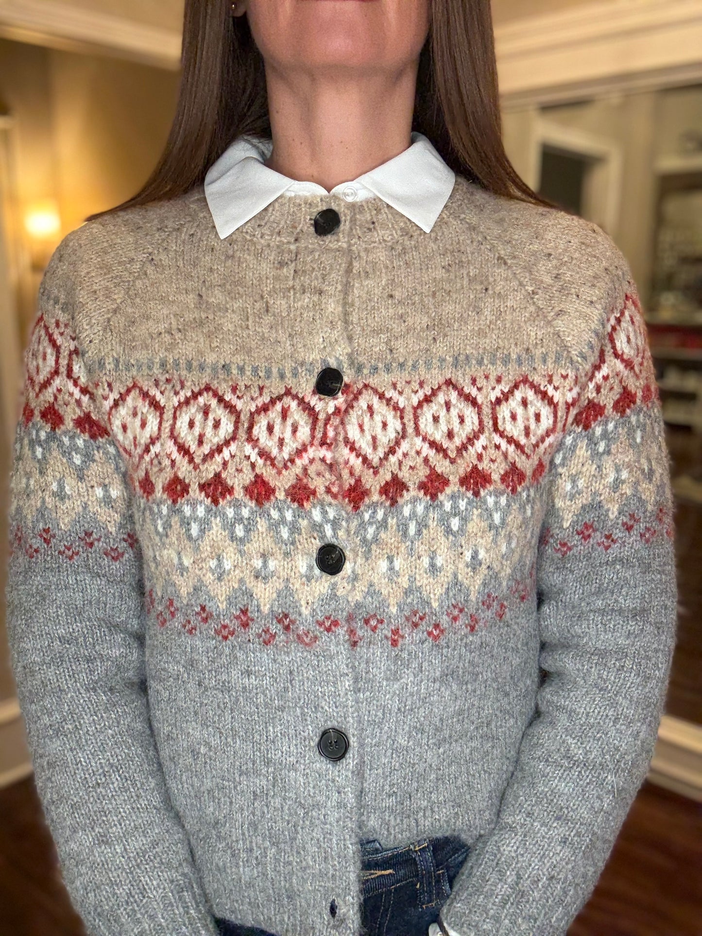 RD STYLE FAIRISLE CARDIGAN 10.24