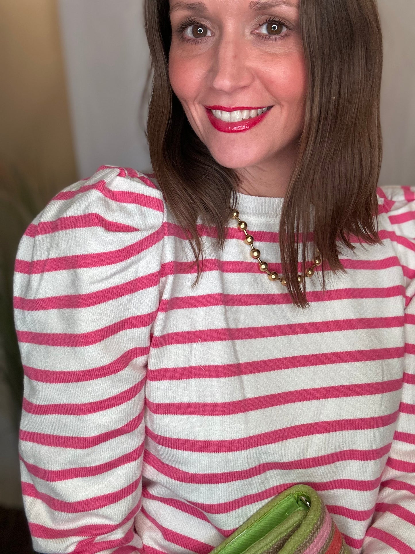 Vine and Love stripe sweater