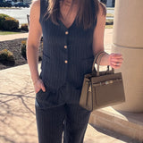 MILIO MILANO PINSTRIPED WIDELEG LINEN PANT 2.23