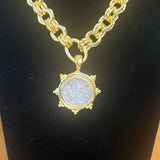 SUSAN SHAW ITALIAN COIN NECKLACE 361