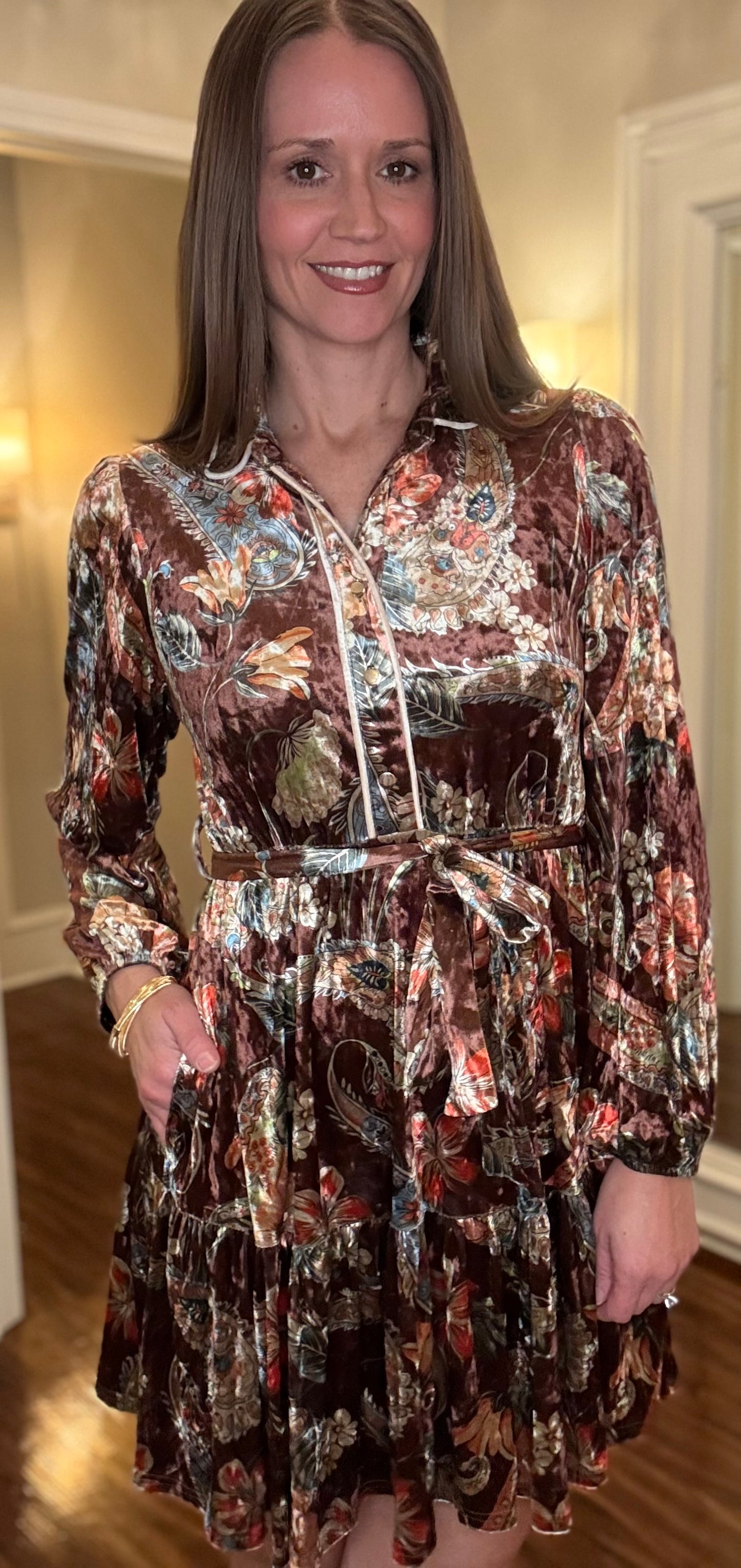 JODIFL PAISLEY DRESS 10.30