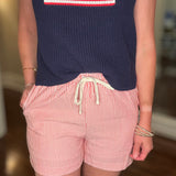 BUTTER MELON RED STRIPE SHORT 6.1