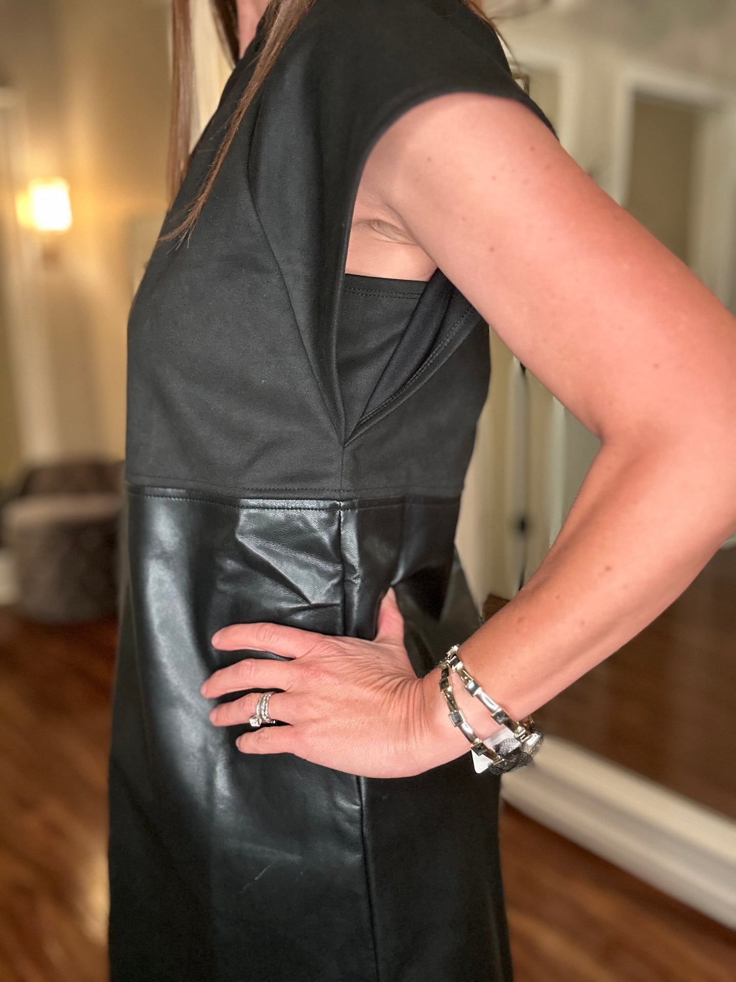 THML LEATHER/SUEDE DRESS 10.19