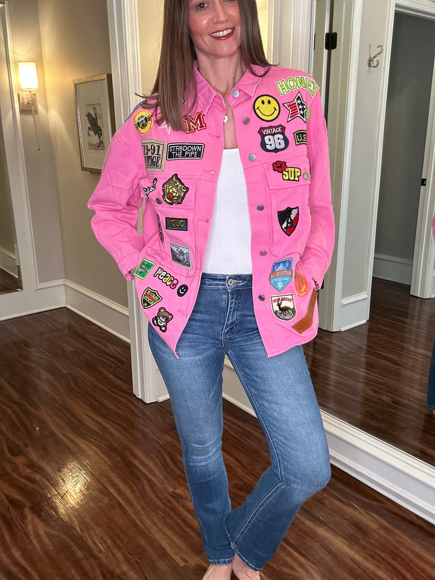 PINK MULTI PATCH OVERSIZED JACKET 1.3