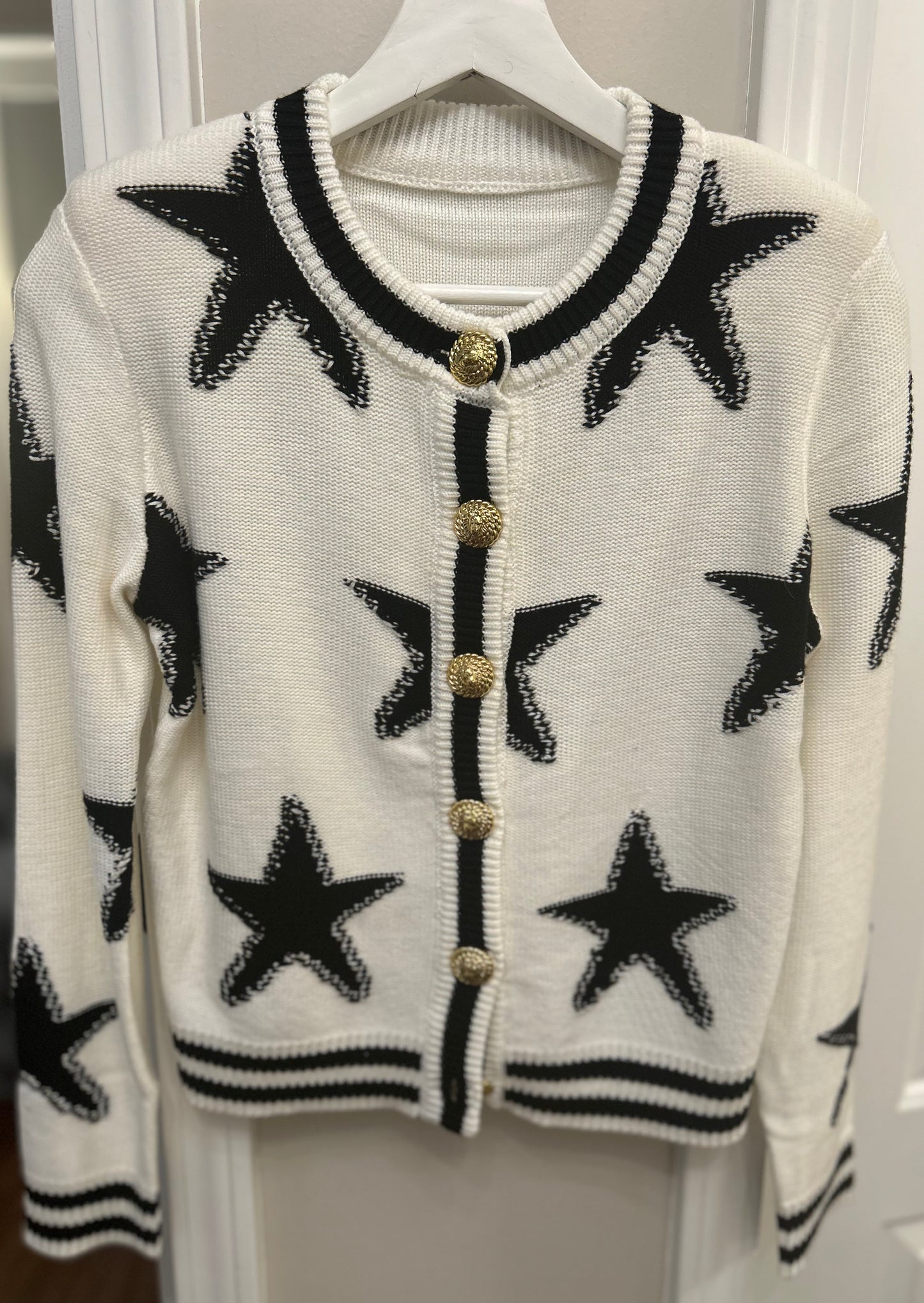 CHIC STAR KNIT CARDIGAN FINAL SALE