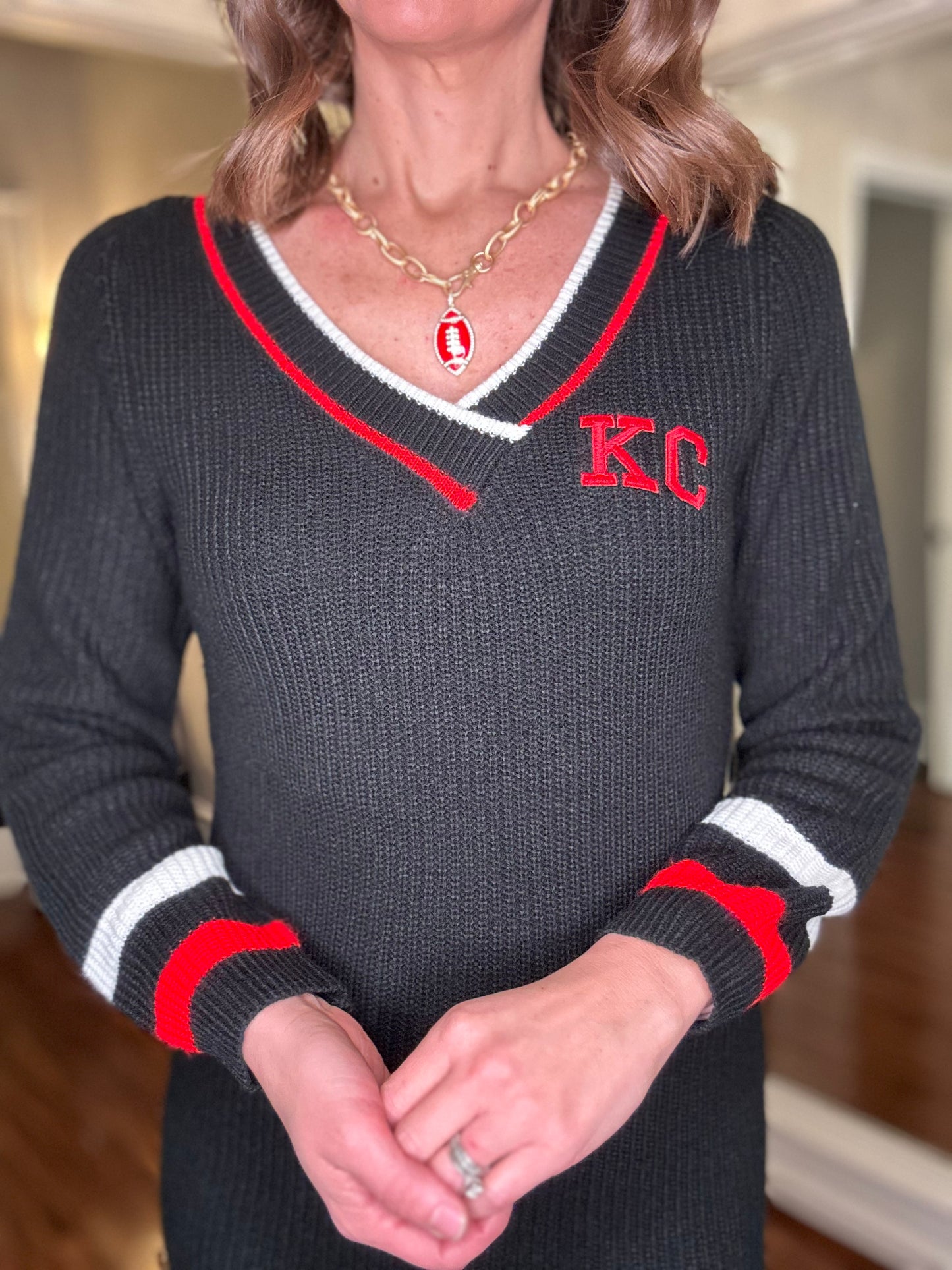 KC FOOTBALL NECKLACE