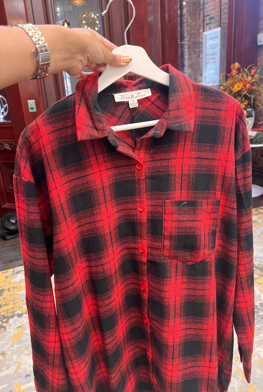 LOOSE FIT PLAID SHIRTS 7.26